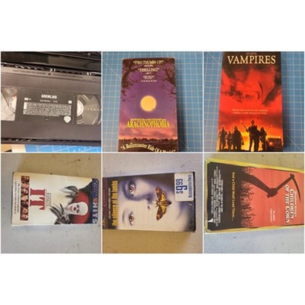 Lot of 6 Horror VHS Tapes Children of IT The Silence Gremlins Arachnophobia